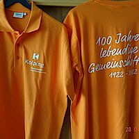 Jubiläums-Shirts in Orange