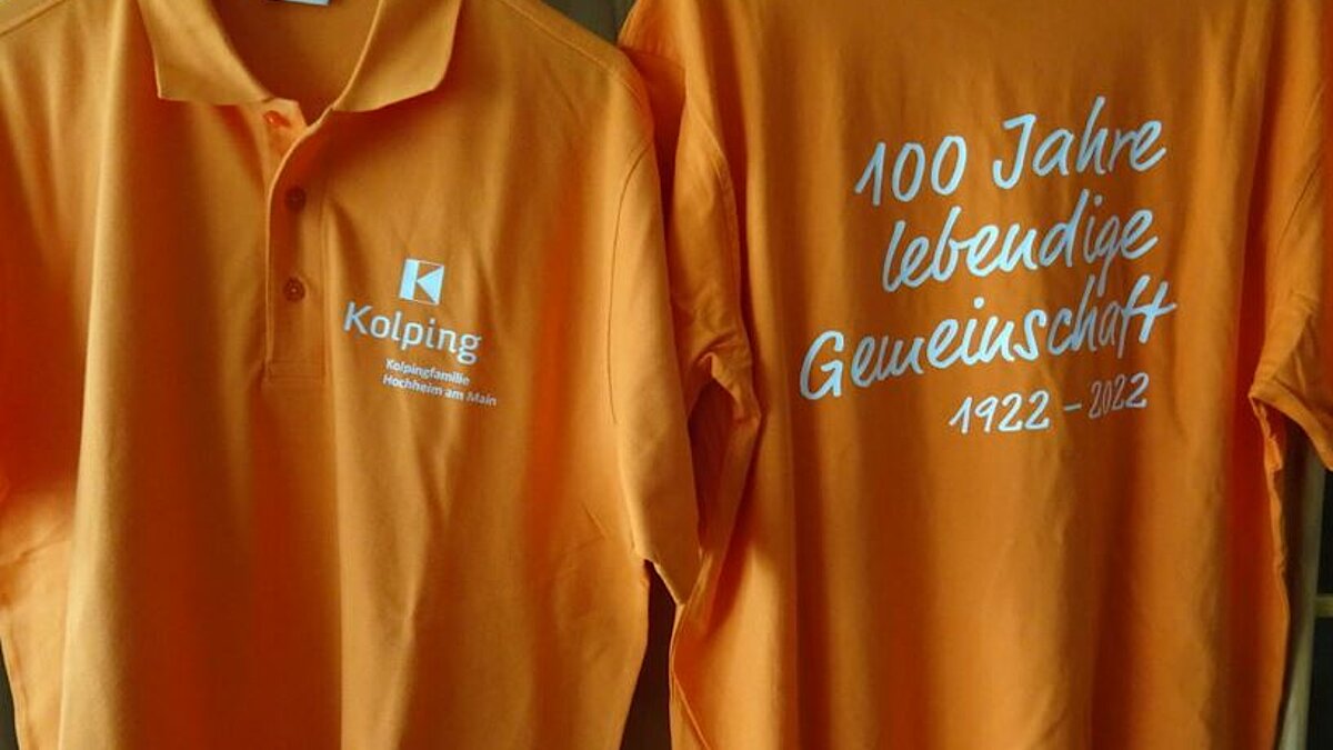Jubiläums-Shirts in Orange