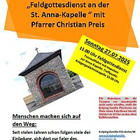 Feldgottesdienst an der Anna-Kapelle
