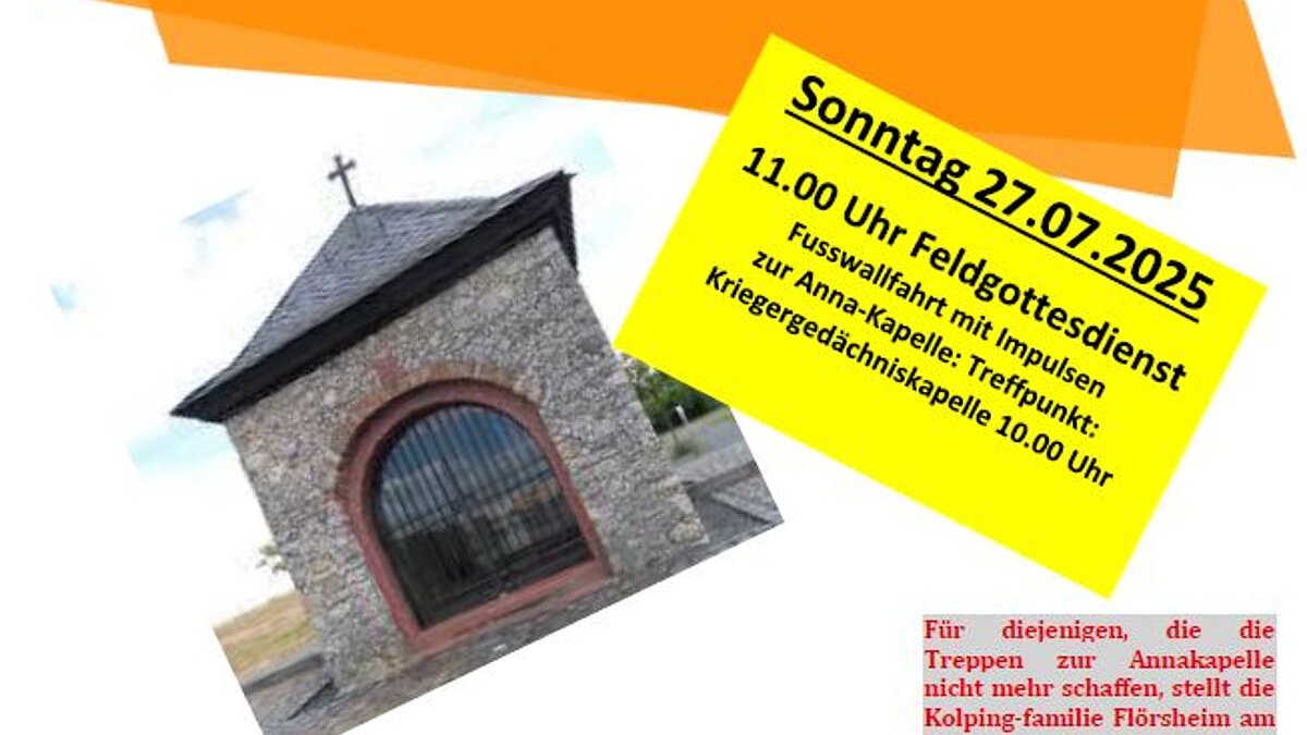 Feldgottesdienst an der Anna-Kapelle